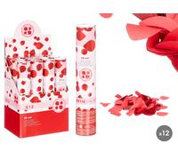 Arte Regal Cañón de Confeti de Pétalos Rojo 30cm