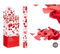 ARTE REGAL Cañón de Confeti Pétalos 50cm Rojo