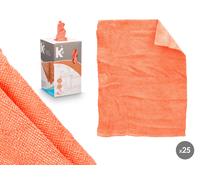 Arte Regal Set de 12 Paños de Microfibra Naranja 30x23cm