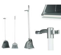 ARTE REGAL Set de recogedor y cepillo plata grande
