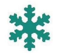 Artemio 1,6 cm pequeño Copo de Nieve número 2 Palanca Perforadora, Verde