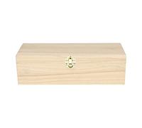 Artemio 27 x 10,5 x 8 cm, 4-Schutzhülle aus Holz, Beige