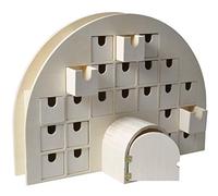 Artemio - Calendario de Adviento Igloo, madera, 44 x 15,5 x 32 cm
