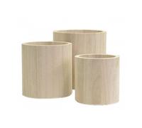 Artemio JARRONES MADERA ARTEMIO SET 3 UD