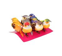 Artemio - Pájaro Decorativo sobre Pinza (6 Unidades), Multicolor