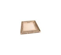 Artemio SET 3 BANDEJAS CALADAS DE MADERA HOME SWEET HOME