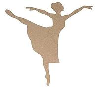 Artemio Silhouette Dancer - Figura Decorativa (15 cm, Tablero DM, Madera)