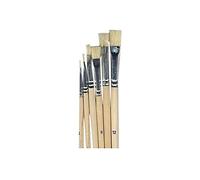 Artemio VIBPPL - Pinceles de Seda de Cerdo (6 Unidades, Madera, 6,5 x 1 x 25,5 cm), Color Beige