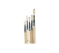 Artemio vibpro Set de 6 Pincel Redondo, Madera, Beige, 7,5 x 1 x 26,5 cm