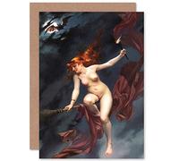 Artery8 Falero The Witches Sabbath Fantasy Painting Fine Art Greeting Card Plus Envelope Blank Inside Fantasía Pintura