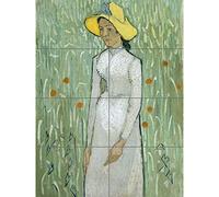 Artery8 Van Gogh Girl In White Painting XL Giant Panel Poster (8 Sections) Niña Pintura Póster
