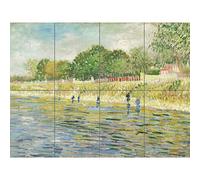 Artery8 Vincent Van Gogh Bank Of The Seine XL Giant Panel Poster (8 Sections) Póster