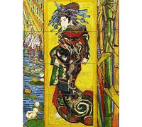 Artery8 Vincent Van Gogh Courtesan After Eisen Cropped XL Giant Panel Poster (8 Sections) Póster