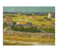 Artery8 Vincent Van Gogh De Oogst XL Giant Panel Poster (8 Sections) Póster