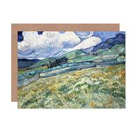Artery8 Vincent Van Gogh Landscape From Saint Remy Fine Art Greeting Card Plus Envelope Blank Inside Paisaje De Smo