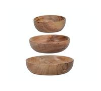 ARTESĀ Ensaladera de madera y platos de acacia, 12.4 cm (5«)