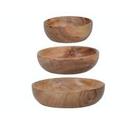 Artesà ensaladera de madera, platos de madera de acacia, 12.4cm (5«)