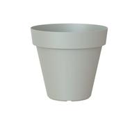 Artevasi Capri, Maceta Redonda de plástico, 35 cm, Color: Gris Claro