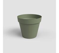 Artevasi Maceta Capri, Maceta de plástico, 40 cm, Color Verde Ceniza