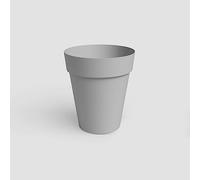 Artevasi Maceta de plástico Redonda Alta Capri High, 56 cm, Color: Gris Claro