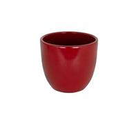 Artevasi Maceta Metis de Navidad, Maceta de cerámica roja, 19 cm, 19 cm