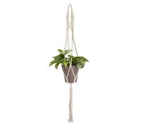 Artevasi Perchas de macramé, macetas Colgantes de Pared para Interiores, Cuerda de algodón Hecha a Mano, Soporte para macetas (39 Pulgadas, Blanco)