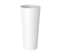 Artevasi Porto - Maceta Alta y Redonda con Inserto, Interior o Exterior, 80 cm de Alto, Color Blanco