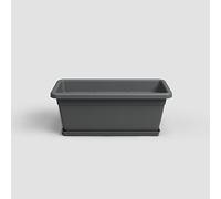 Artevasi Venezia XL PLANTBOX con Saucer Rectangular 100CM Antracita