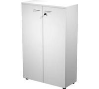 Artexport Armario Medio Presto Blanco con Puertas y 2 Estantes