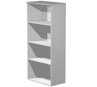 Artexport Estantería Alta Presto Abierta de 3 Estantes con Trasera Gris