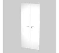 Artexport Pareja de puertas para estantería alta Presto 18mm con cerradura blanco