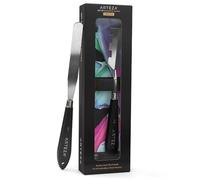 Arteza Espátulas de pintura, Pack de 2, tamaños n° 17 y n° 7, juego E, hoja de acero inoxidable duradera y mango de madera resistente a las roturas, espátulas para pintar al óleo y con acrílicos