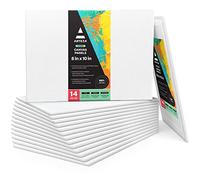 Arteza Paneles de lienzo para pintar | 20,32x25,4 cm | Pack de 14 | 100% algodón | Tablillas enteladas para óleo, acrílicos y medios húmedos| Para artistas profesionales, aficionados y principiantes