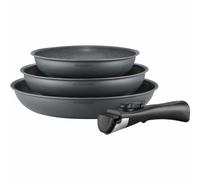 Arthur Martin AM521GM Batería de cocina con 3 estufas - Matt Gray 20-24-28 cm + 1 Manija extraíble