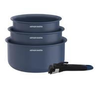 Arthur Martin Juego de 3 cacerolas AM0320 - Ø 16-18-20 cm - Azul