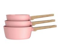 Arthur Martin Juego de 3 cacerolas AM0702 Rosa Ø 16-18-20 cm