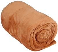 Arti Casa Manta Polar 150 x 200 cm - Colcha - Manta - Manta para sofá - Manta para sofá para 1 Persona - Decoración de salón - Terracota Naranja - Forro Polar/poliéster