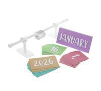 Artibetter 1 juego de calendario de pared estilo bohemio para el aula, 2026