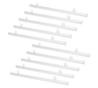 Artibetter 10 Piezas Carril Porta Carteles de Pvc, Soporte para Póster Colgante, Barra para Colgar Carteles y Cuadros, Fácil de Colgar, para Displays Publicitarios en Centros Comerciales