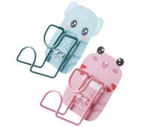 Artibetter 2piezas Gancho Adhesivo sin Taladro para Toallas con Diseño Animal Divertido Colgador Resistente para Baño y Cocina Paquete de Rosa y Azul Soporte Práctico para Colgar Ropa