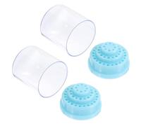 Artibetter Caja Organizadora de Plástico Diseño de 48 Agujeros Azul para Almacenamiento Práctico para Cabezales de Taladro de Uñas en Entrenamiento de Uñas