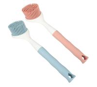Artibetter Cepillo para Fregar la Cocina 2piezas Mango Largo Cómodo, Material TPR Reutilizable para Limpiar Platos y Ollas Fácilmente