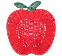 Artibetter Cesta Solución Versátil Compacta y Portátil en Plástico y Metal de Almacenamiento Tejida para Frutas y Snacks para Encimeras del Hogar