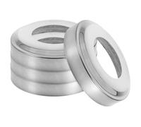 Artibetter Cubierta Decorativa Redonda de 1,9 Pulgadas 4 Piezas de Acero Inoxidable Plata para Pasamanos de Piscina Enterrada para Escaleras y Vallas Cuadradas