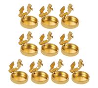 ARTIBETTER Cubrebotones de Camisa 15 Piezas Cobre 17,5 MM para Puños de Camisas y Jeans, Cubiertas Decorativas para Hombre y Mujer en Ropa Formal y Casual