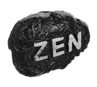 Artibetter Decoración de Piedra Micropaisajes de Resina Negra Estilo Zen para Acuario y Jardín, Accesorio Decorativo Simple y Realista para Macetas y Hogar