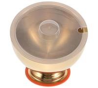 Artibetter Dispensador de Caramelos con Tapa, Acero Inoxidable Dorado | Abertura Inclinada y Doble Pared, para Sobres de Azúcar y Chocolates, Uso en Recepción y Buffet