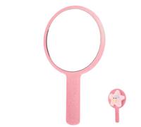 Artibetter Espejo de Mano Pequeño Rosa con Diseño de Estrella Adorable