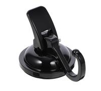 Artibetter Gancho de Pared Ventosa Reutilizable Colgador de Succión al Vacío Fuerte y Seguro de Plástico Negro para Baño y Cocina Hogar u Oficina