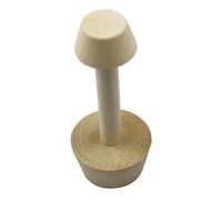 Artibetter Molde de Madera para Tartaletas de Herramienta Precisa Diseño de Doble Cabezal y Apisonador Multifuncional para Hornear y para Tartas Pequeñas